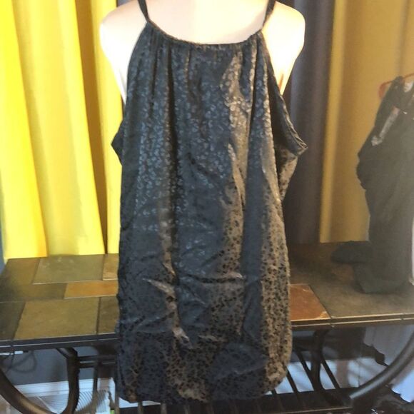 Glitzy Girlz Satin look cheetah print camisole size large - Picture 4 of 6